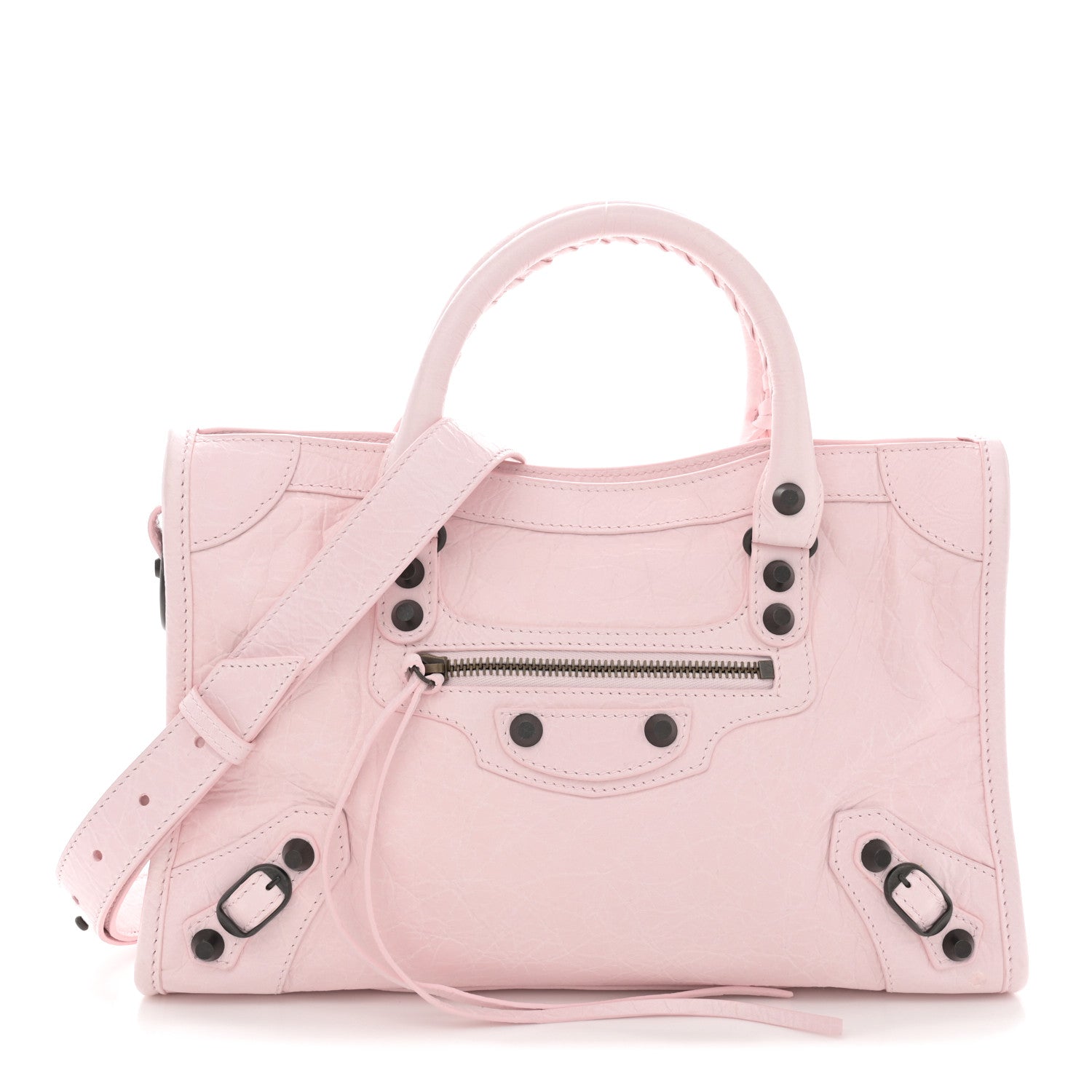 Balenciaga Agneau Arena Storico Classic Hardware Small Le City Light Pink