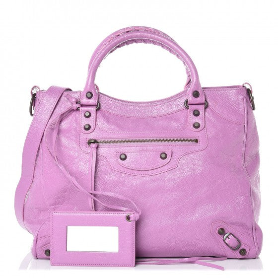 Balenciaga Agneau Classic Hardware Velo Rose Berlingot