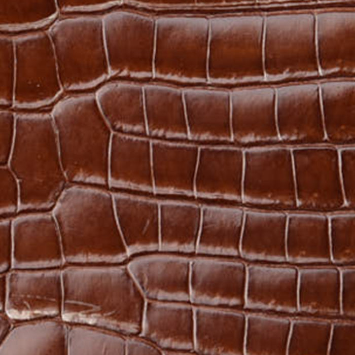 Hermes Etrusque in Shiny Porosus Crocodile swatch FASHIONPHILE
