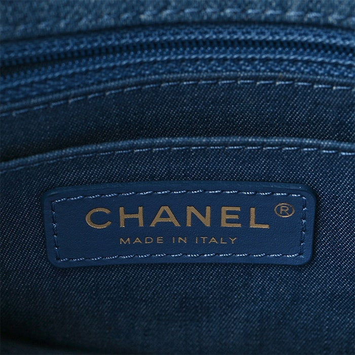 studio image of authentic chanel mini square flap FASHIONPHILE