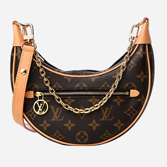 studio image of Louis vuitton monogram loop bag at FASHIONPHILE