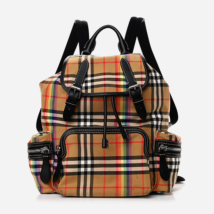 product image of Rainbow Check Burberry Rucksack Backpack FASHIONPHILE