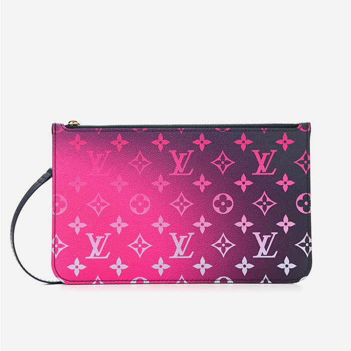 product image of louis vuitton monogram spring in the city neverfull mm gm pochette in sunrise pastel at FASHIONPHILE