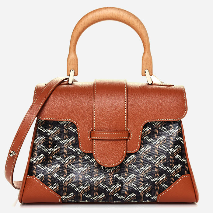 product image of Goyard Saigon Mini bag on white background at FASHIONPHILE