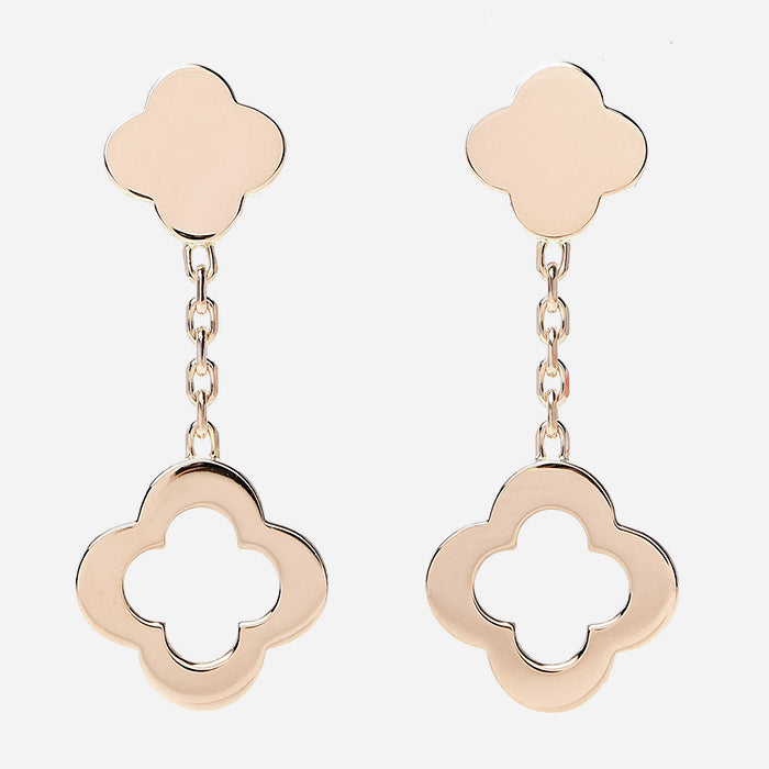 product image of gold Byzantine Alhambra earrings from Van Cleef and Arpels available at FASHIONPHILE