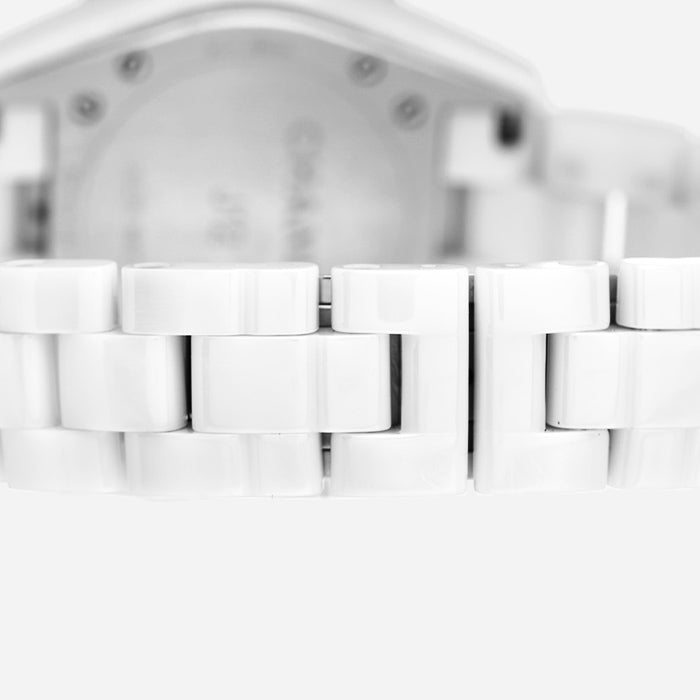 studio image of authentic Chanel J12 watch FASHIONPHILE