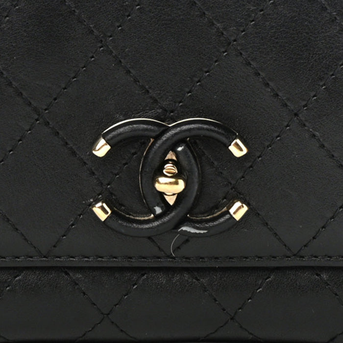 Chanel leather-covered hardware FASHIONPHILE