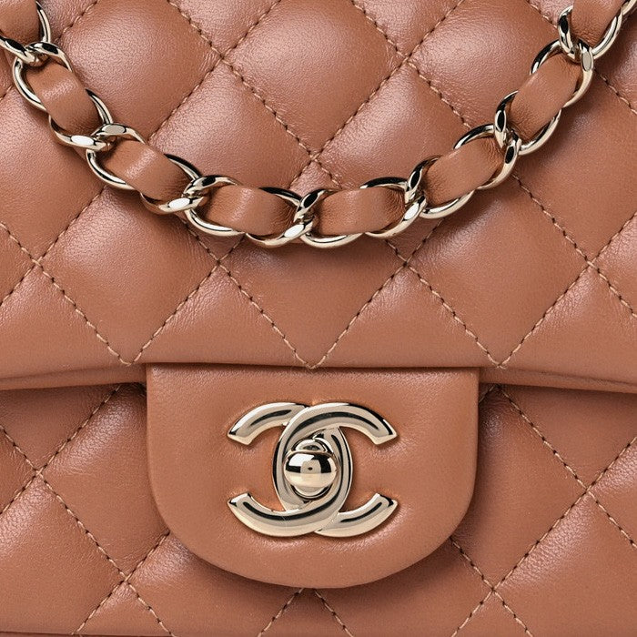 Chanel light gold hardware FASHIONPHILE