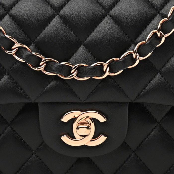 Chanel polished rose gold hardware FASHIONPHILE