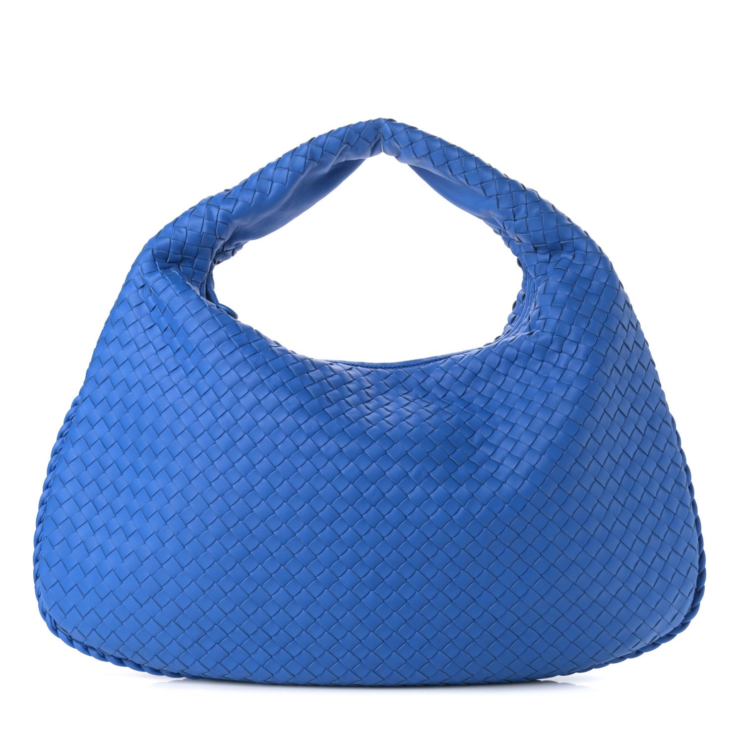 Bottega Veneta Nappa Intrecciato Large Veneta Hobo Cobalt in Blue