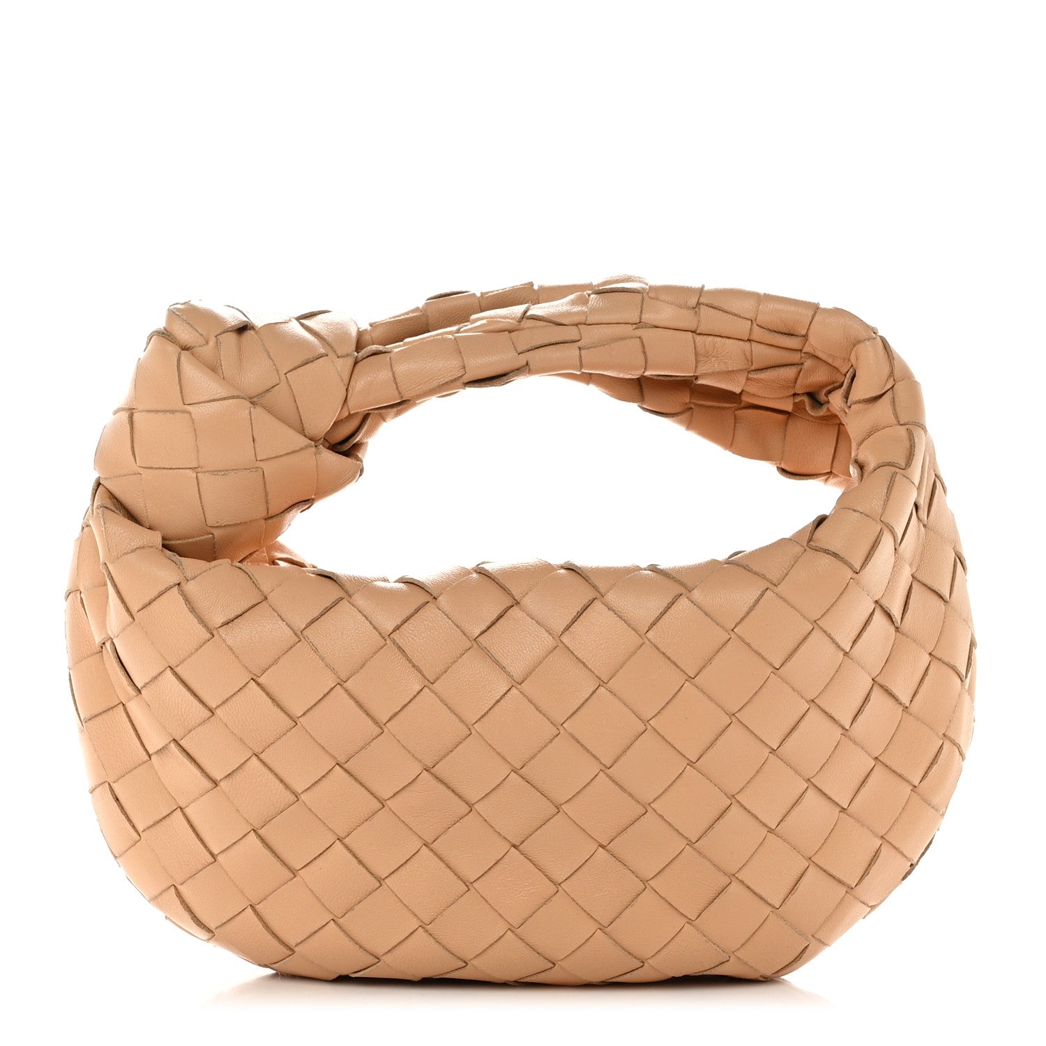 Bottega Veneta Nappa Intrecciato Mini Jodie in Almond