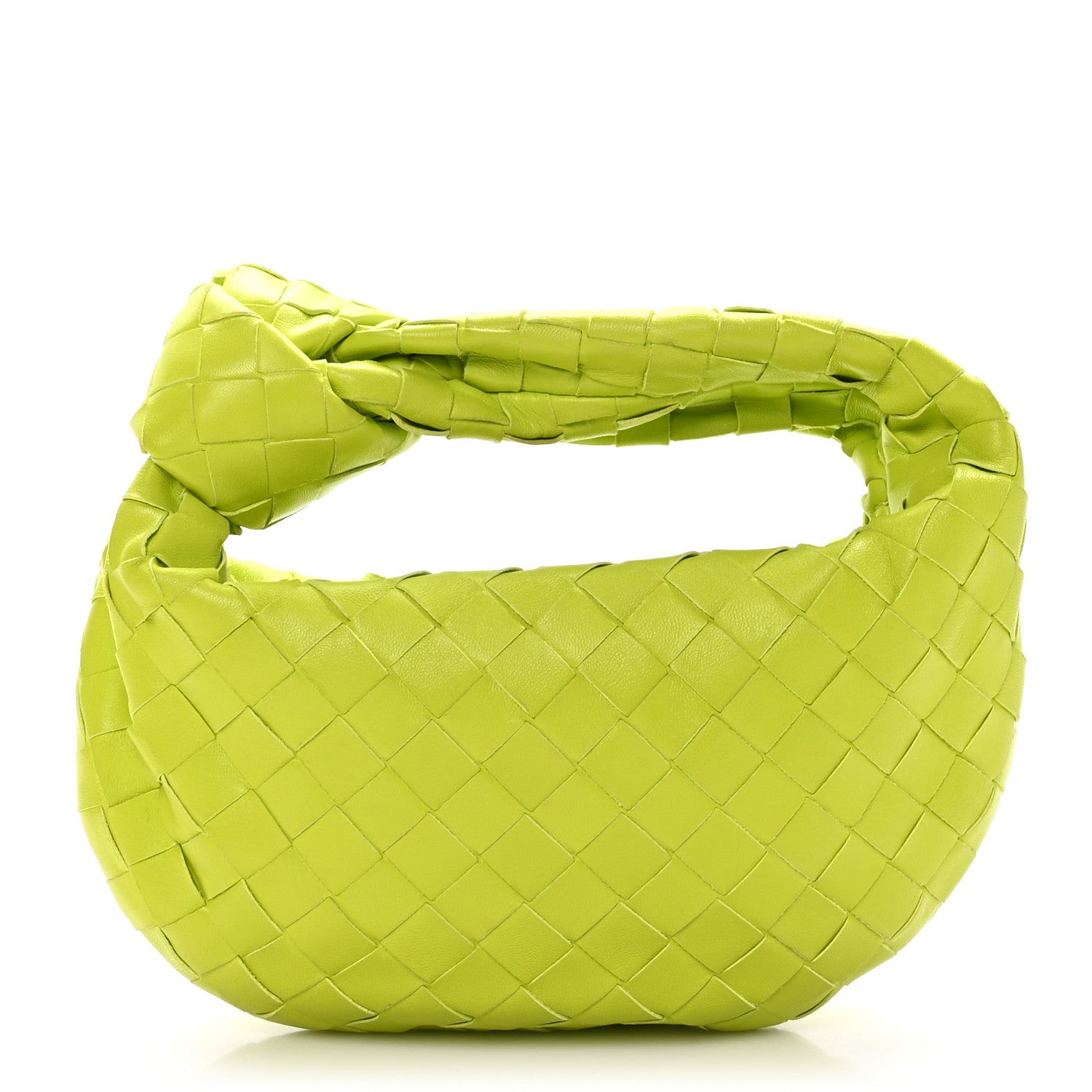 Bottega Veneta Nappa Intrecciato Mini Jodie in Kiwi