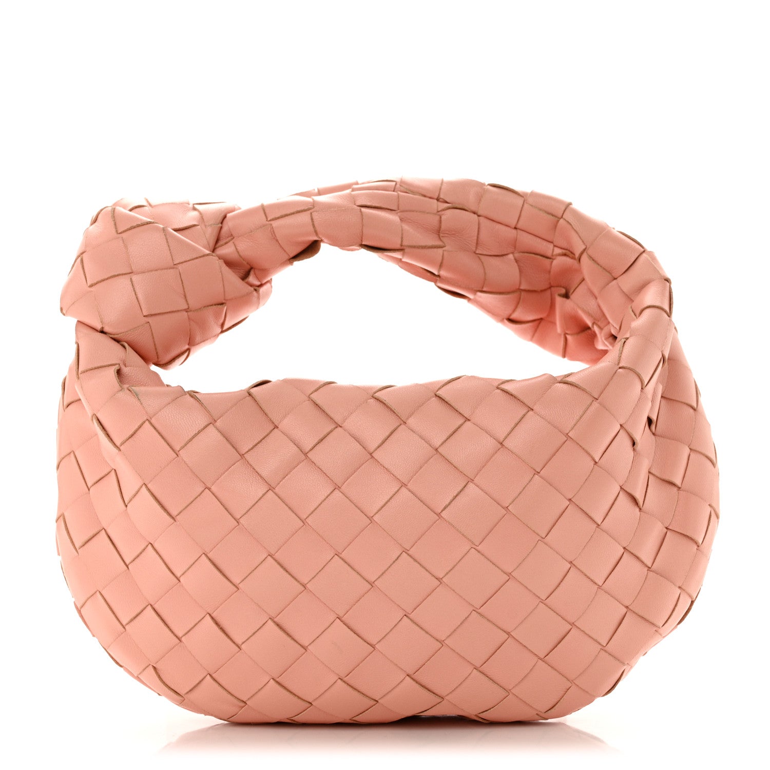 Bottega Veneta Nappa Intrecciato Mini Jodie in Peachy
