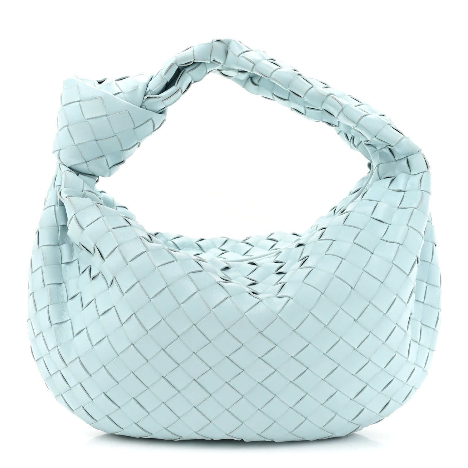 Bottega Veneta Nappa Intrecciato Teen Jodie Hobo in Teal Washed