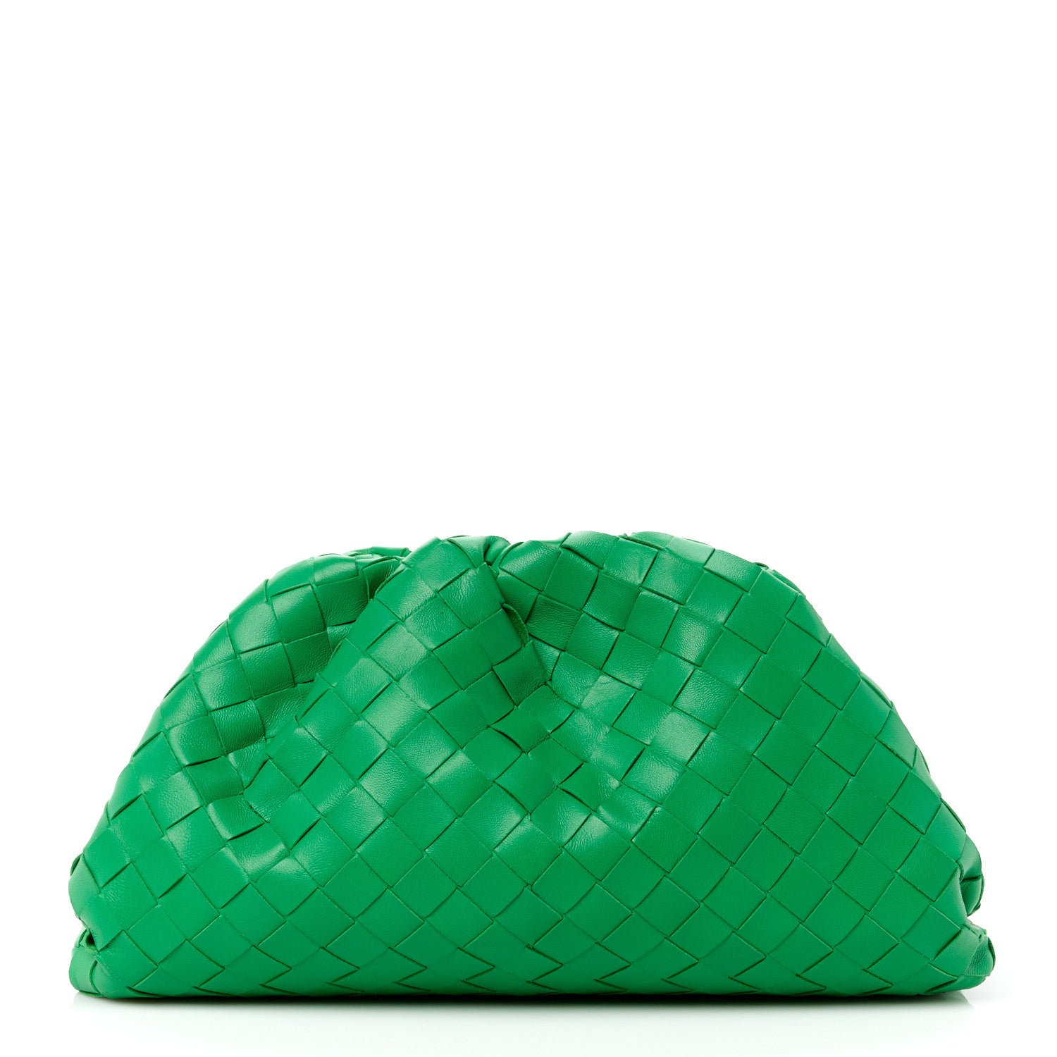 Bottega Veneta Nappa Maxi Intrecciato Teen Pouch in Parakeet