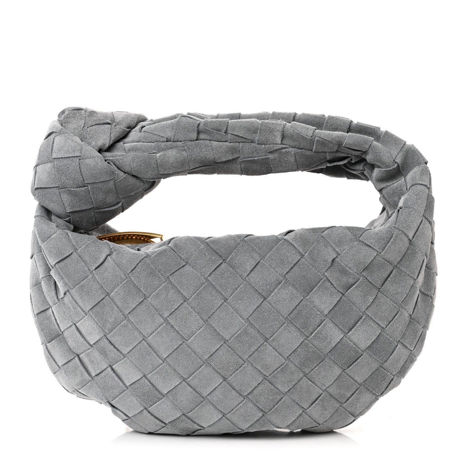 Bottega Veneta Suede Intrecciato Mini Jodie in Thunder