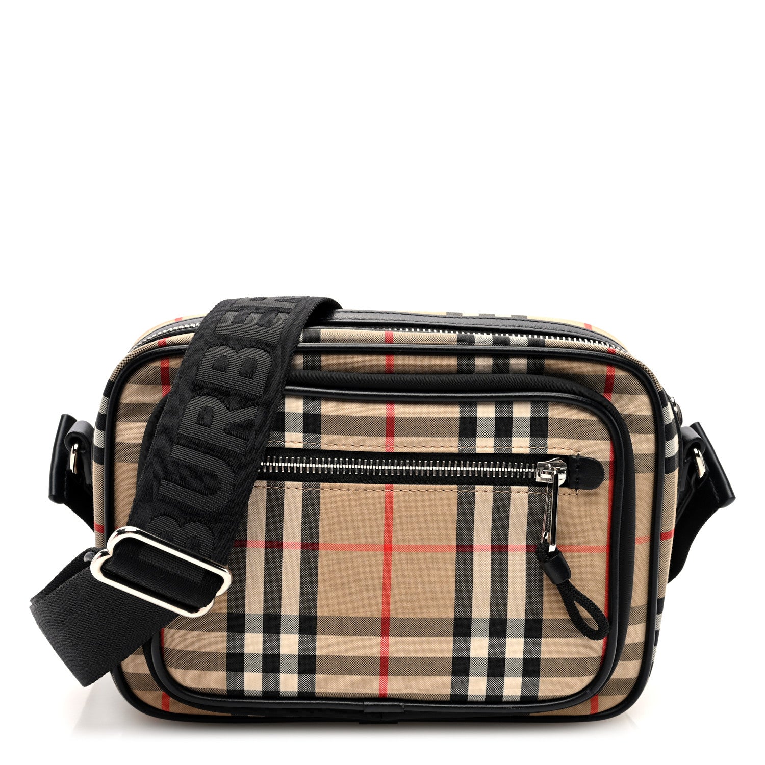 Burberry Softy Calfskin Logo Embossed Camera Bag