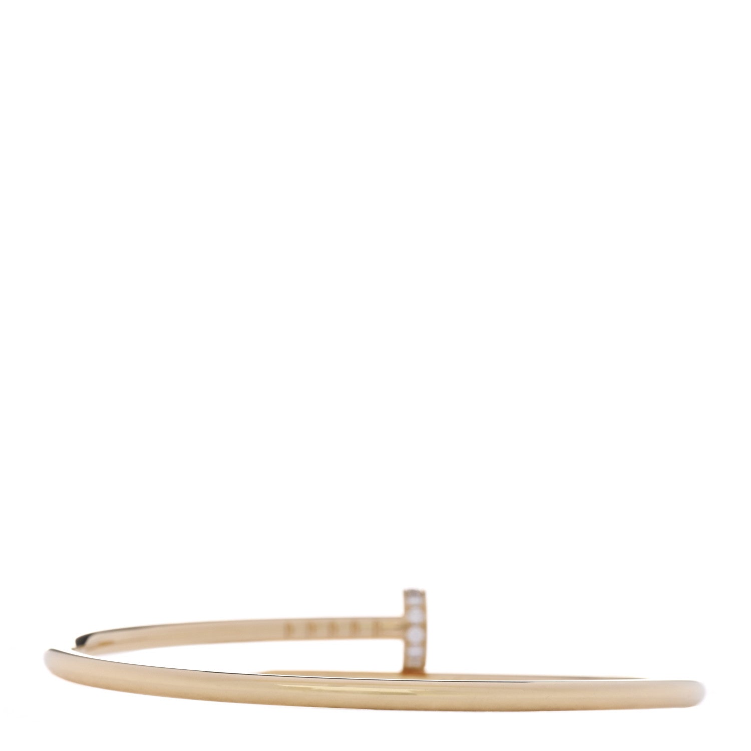 Cartier 18K Yellow Gold Diamond Small Juste Un Clou Bracelet 15_No Closure_Back