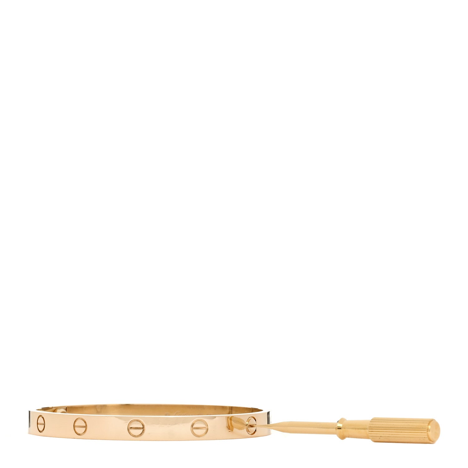 Cartier 18K Yellow Gold LOVE Bracelet 18_Enhancement B_Screw