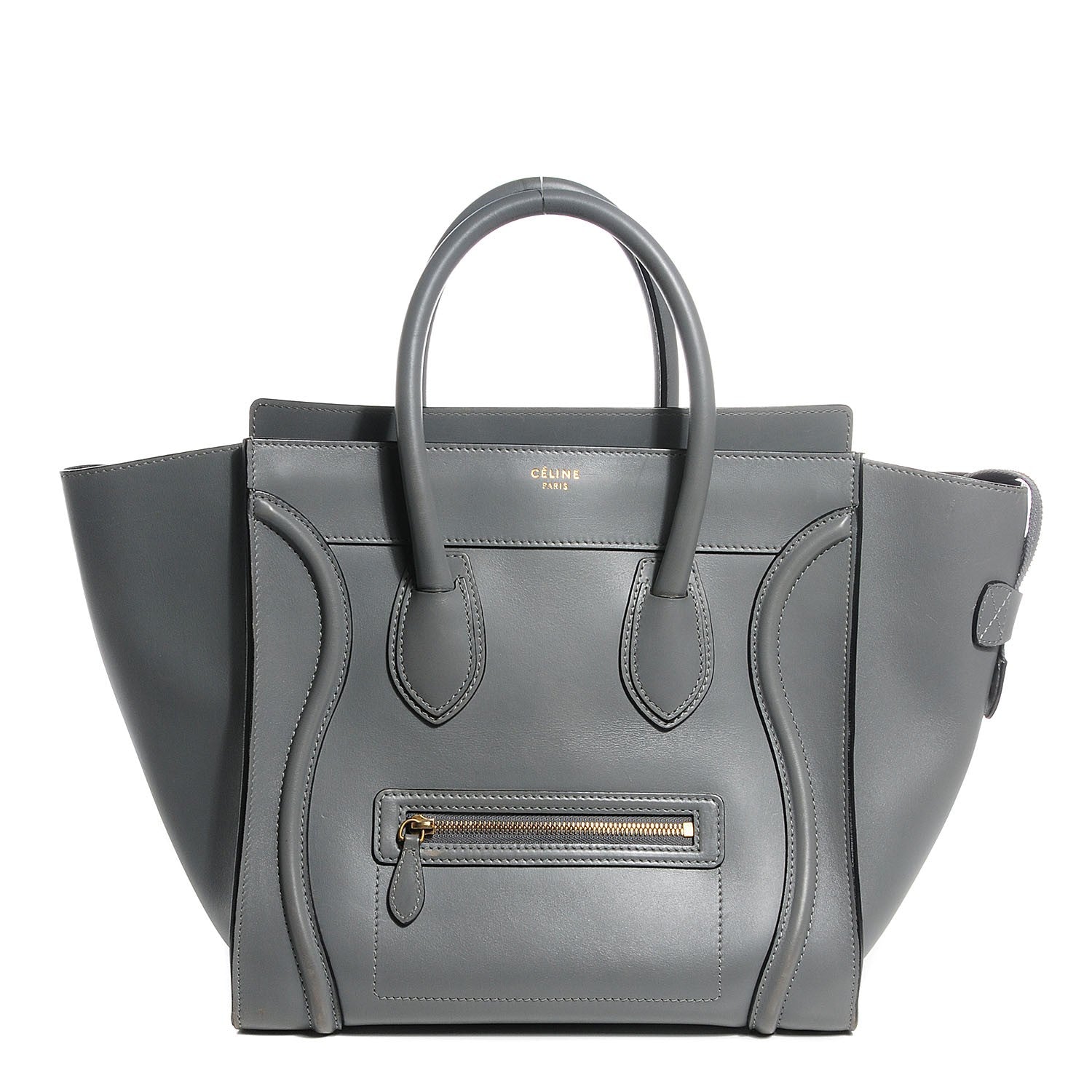 Celine Palmelato Calfskin Mini Luggage in Grey