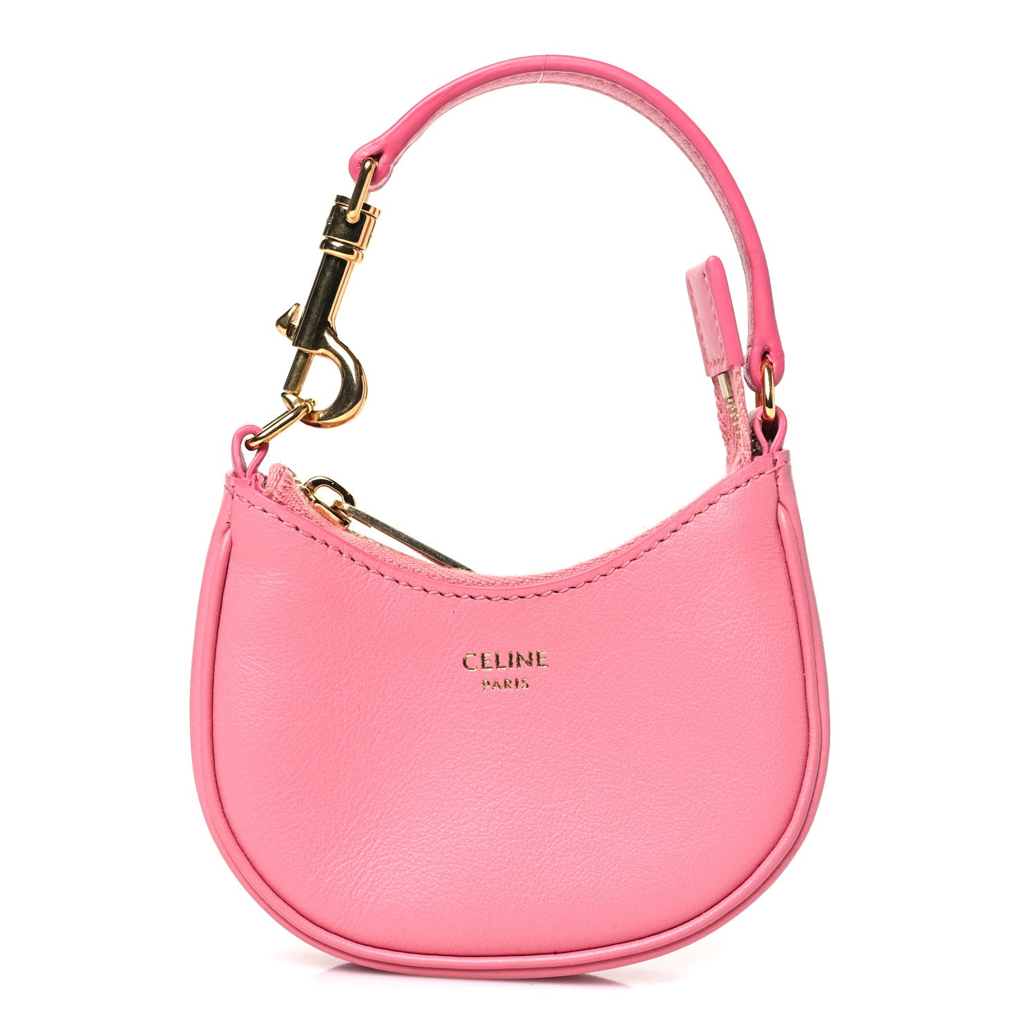 Celine Smooth Calfskin Micro Ava Shoulder Bag in Pink