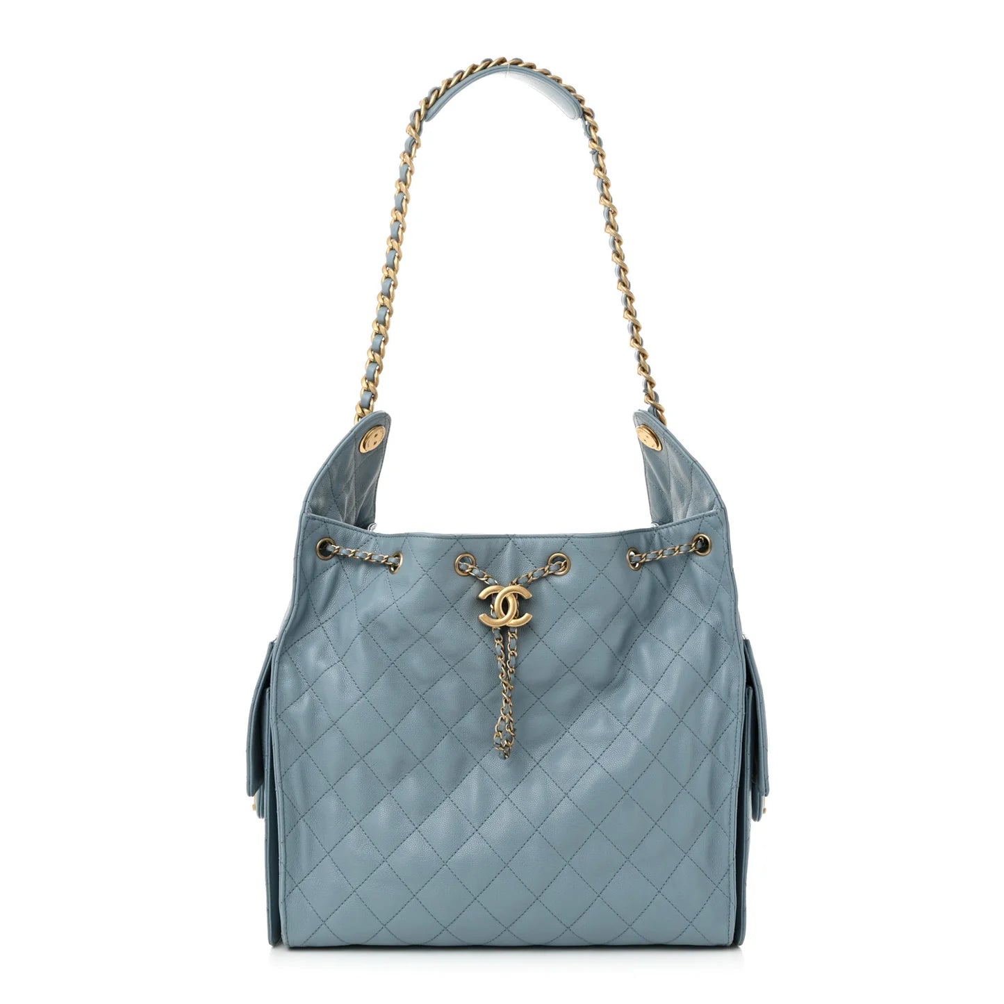 Chanel Caviar Quilted Medium Chanel 25 Handbag Blue