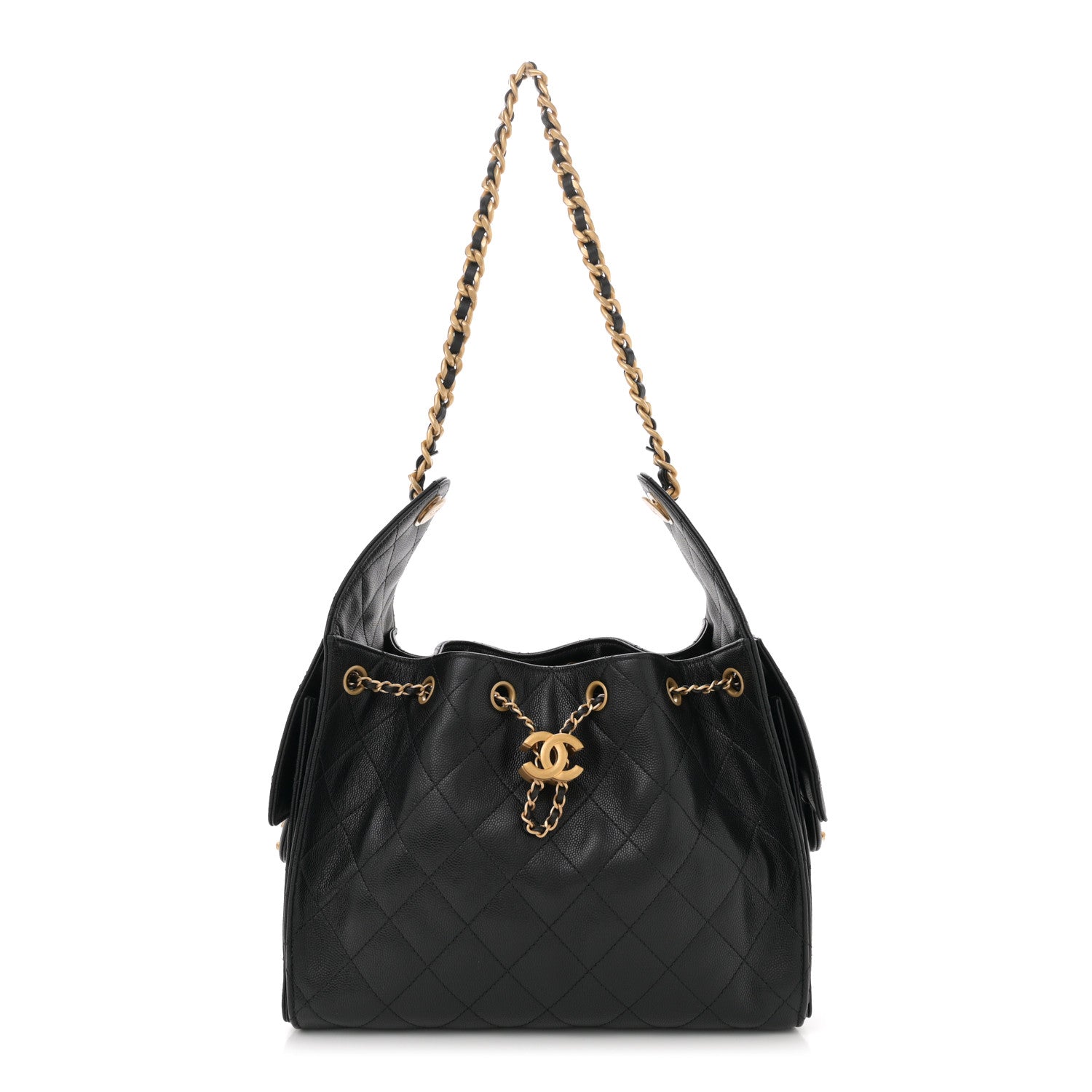 Chanel Caviar Quilted Small Chanel 25 Handbag Black