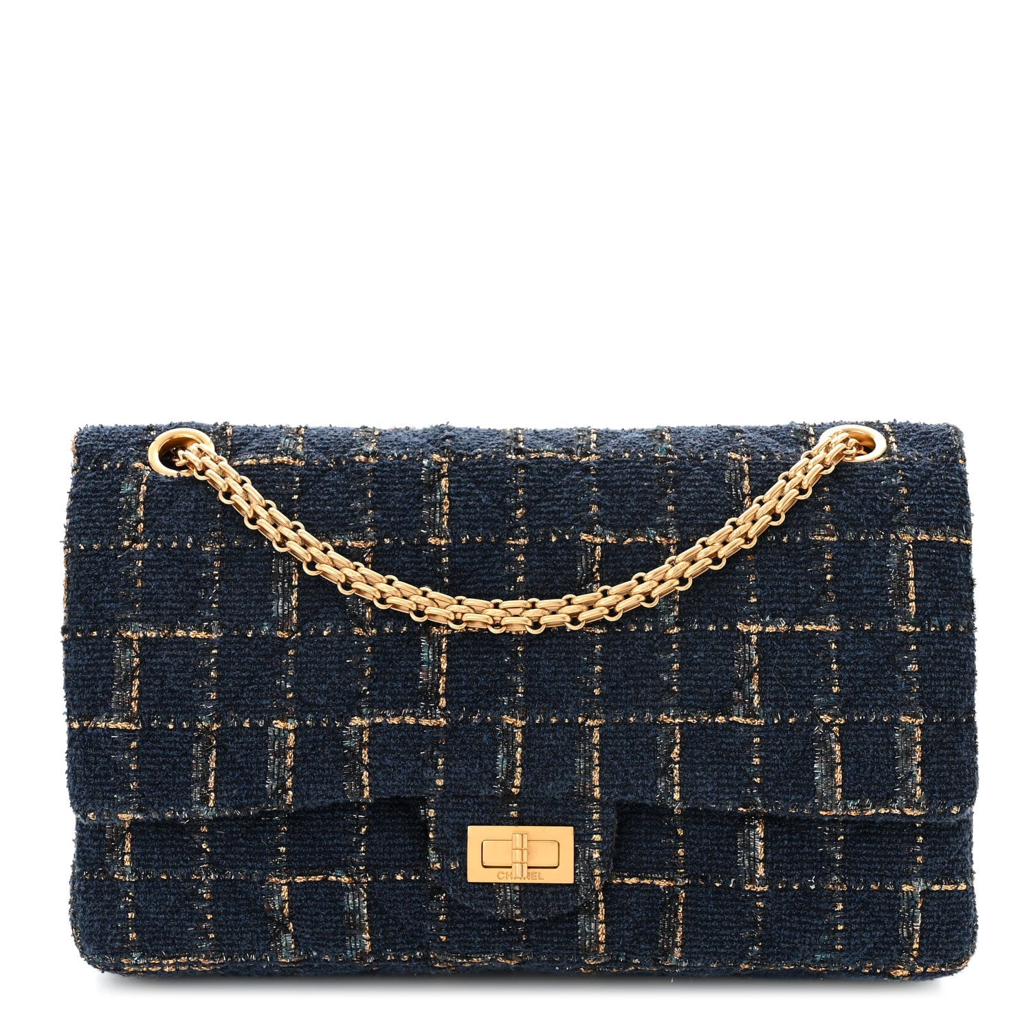 Chanel Fantasy Tweed 2.55 Reissue 226 Flap in Blue