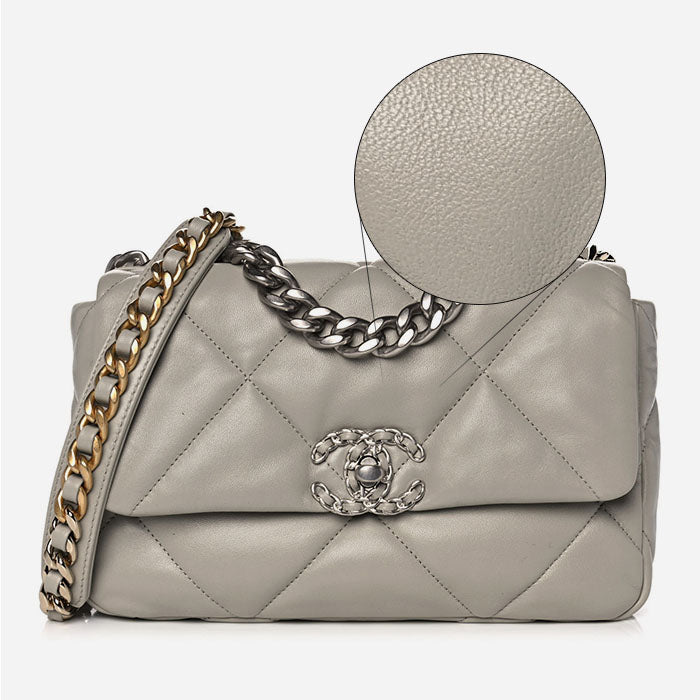 product image of chanel 19 goatskin FASHIONPHILE