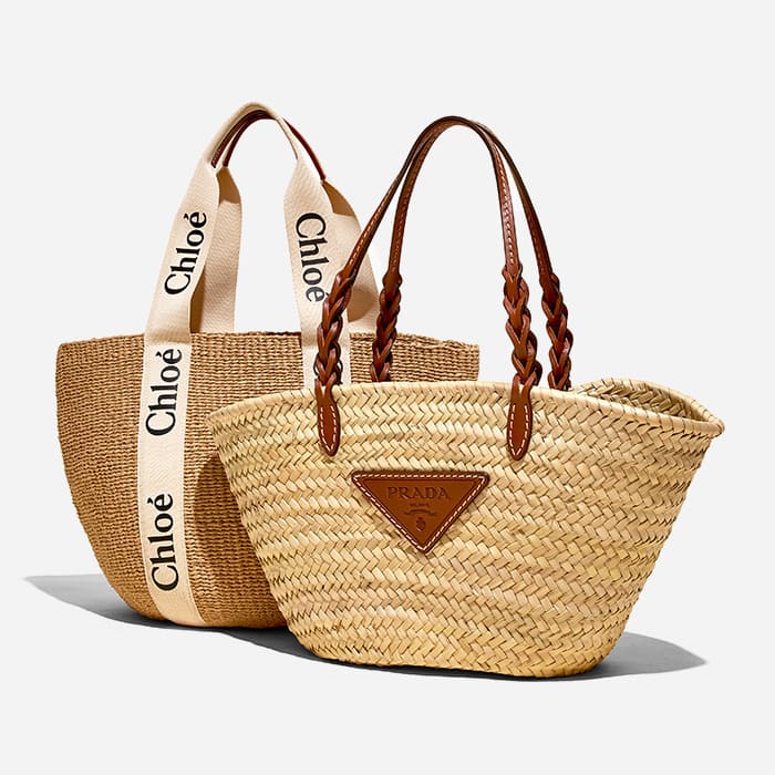Luxury crochet and basket bags for spring from Prada and Chloe by FASHIONPHILE