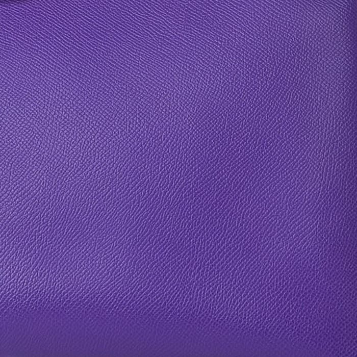 this is a close up swatch image of hermes crocus color on epsom leather by FASHIONPHILE