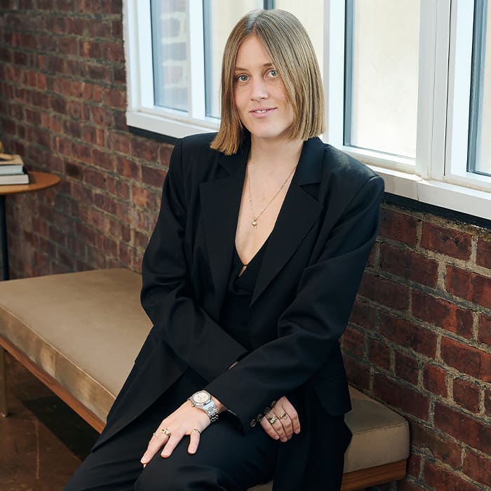 brynn wallner of dimepiece at fashionphile's nyc flagship in chelsea