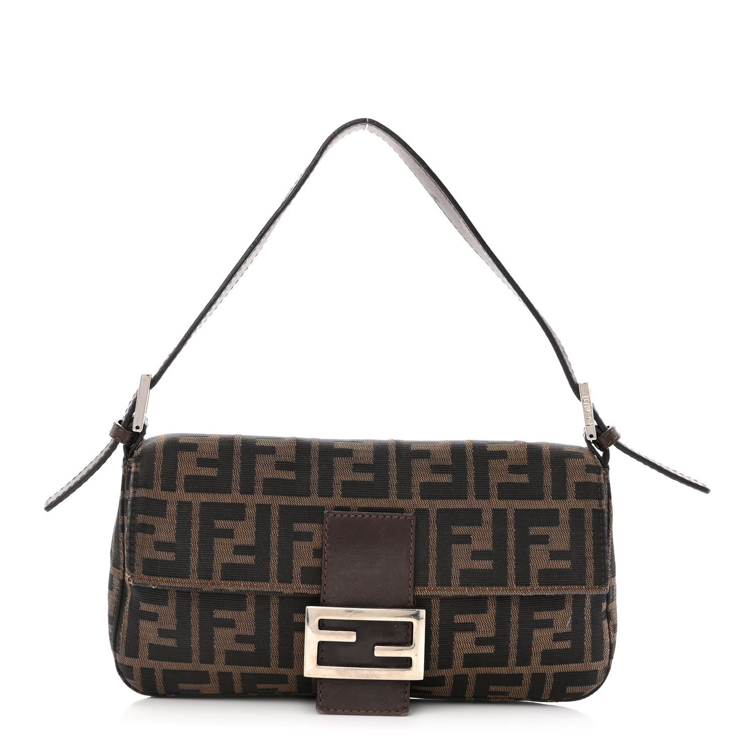 FENDI Zucca Baguette in the color Tobacco by fashionphile