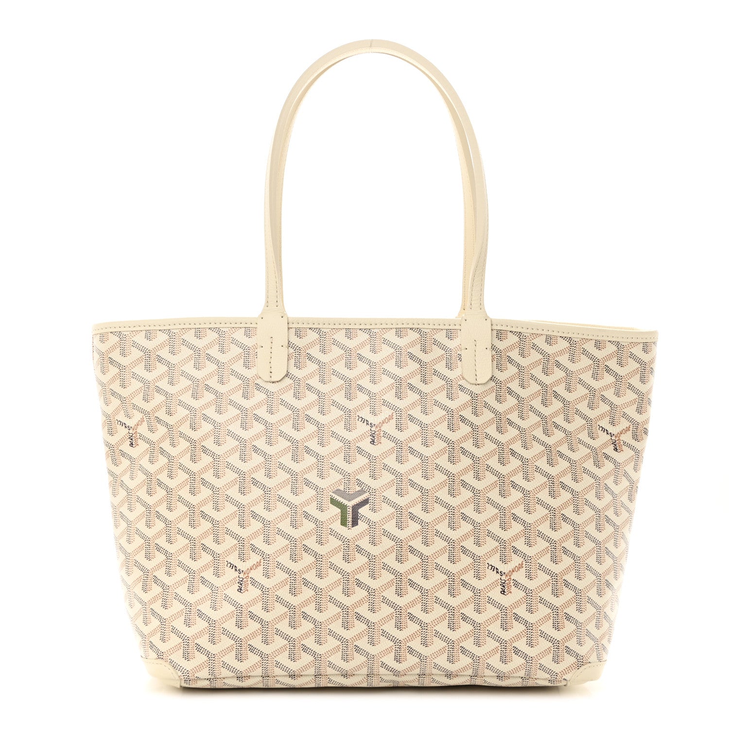 Front view of the Goyard Goyardine Artois PM in Sand