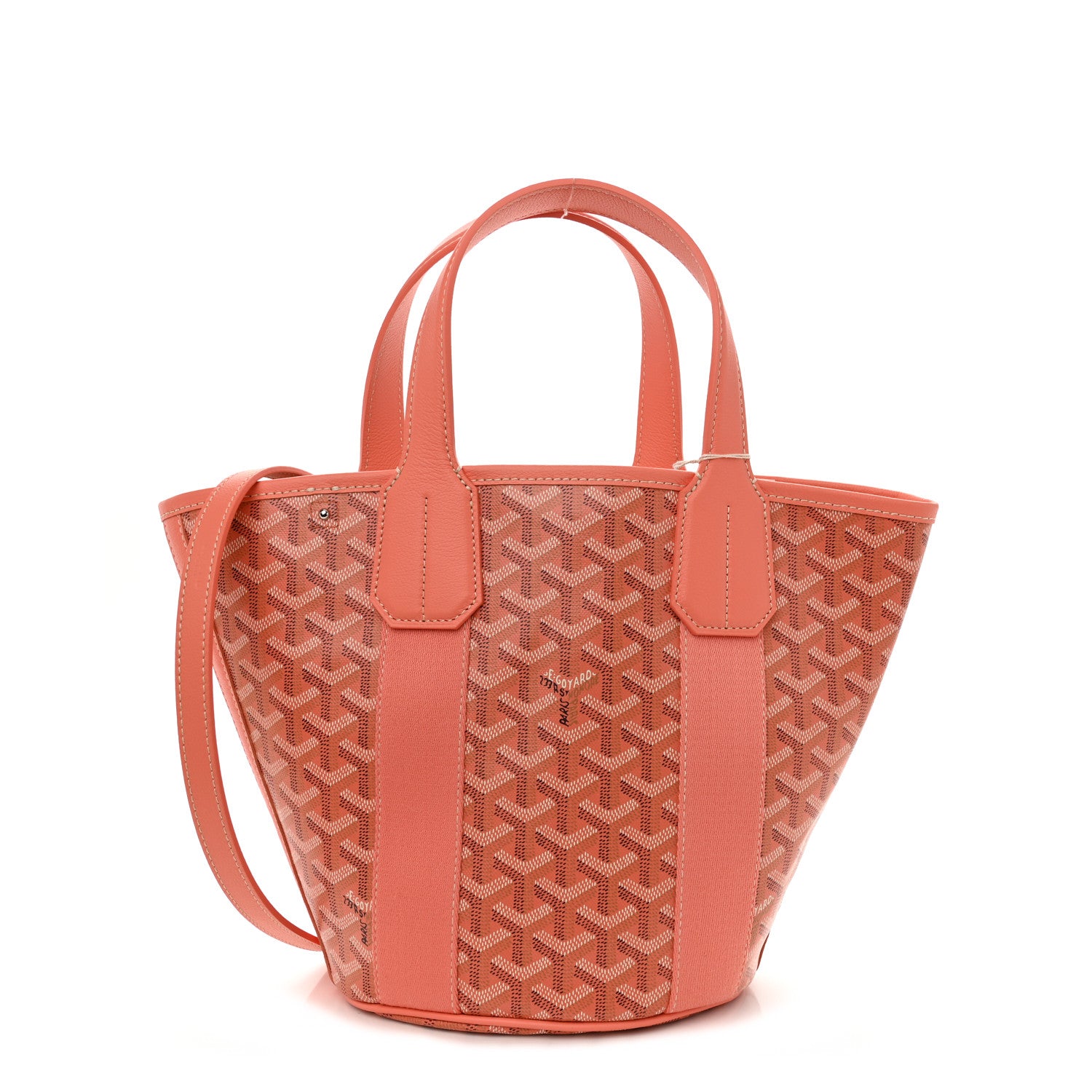 Front view of the Goyard Goyardine Belharra PM in Coral