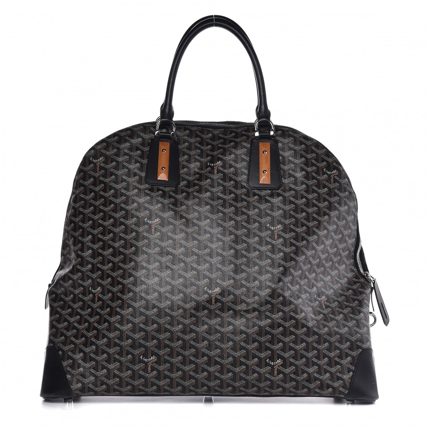Front view of the Goyard Goyardine Sac Vendome GM in Black