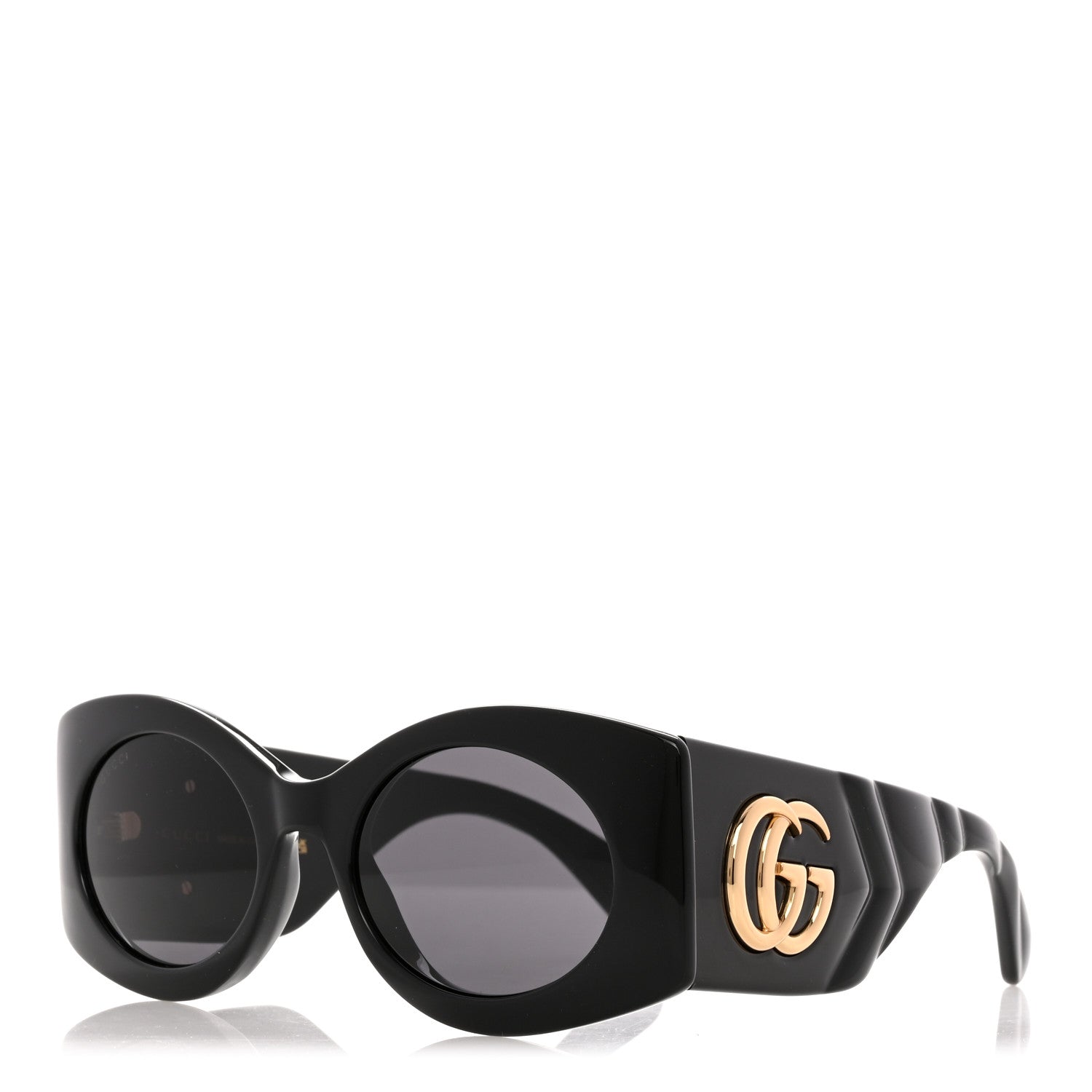Gucci Acetate Frame GG Marmont Logo Sunglasses GG0810S Black