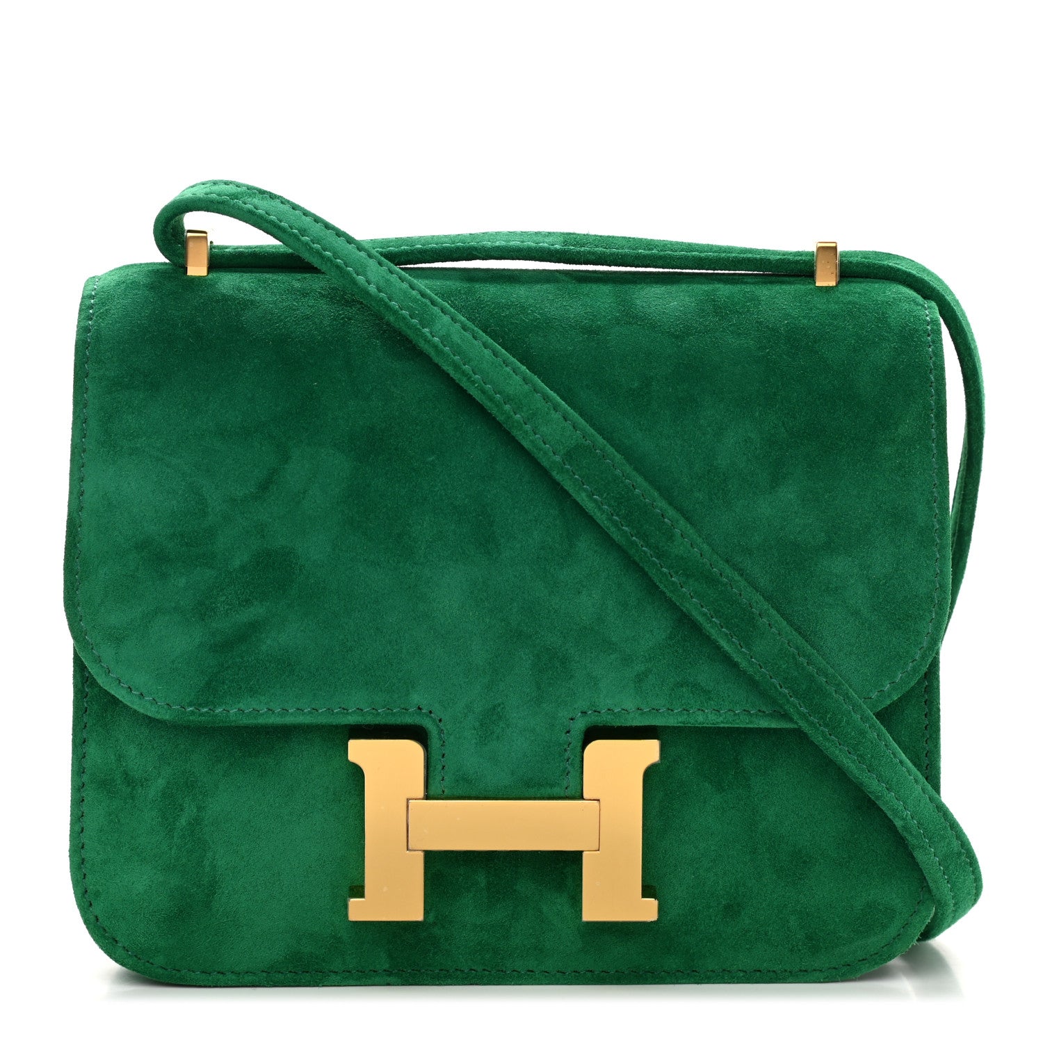 HERMES Veau Doblis Constance 18 in Menthe