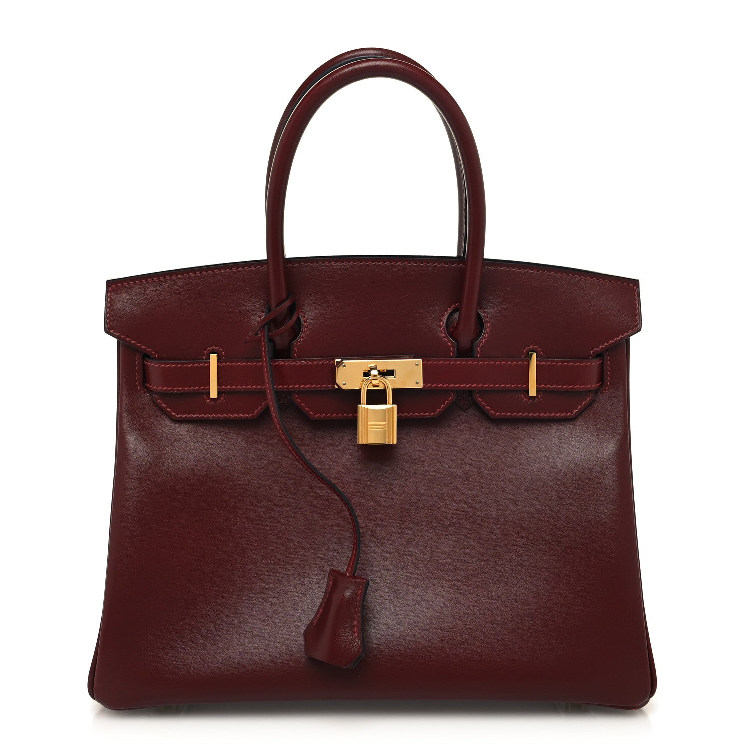 Hermes Box Birkin 30 in Rouge H