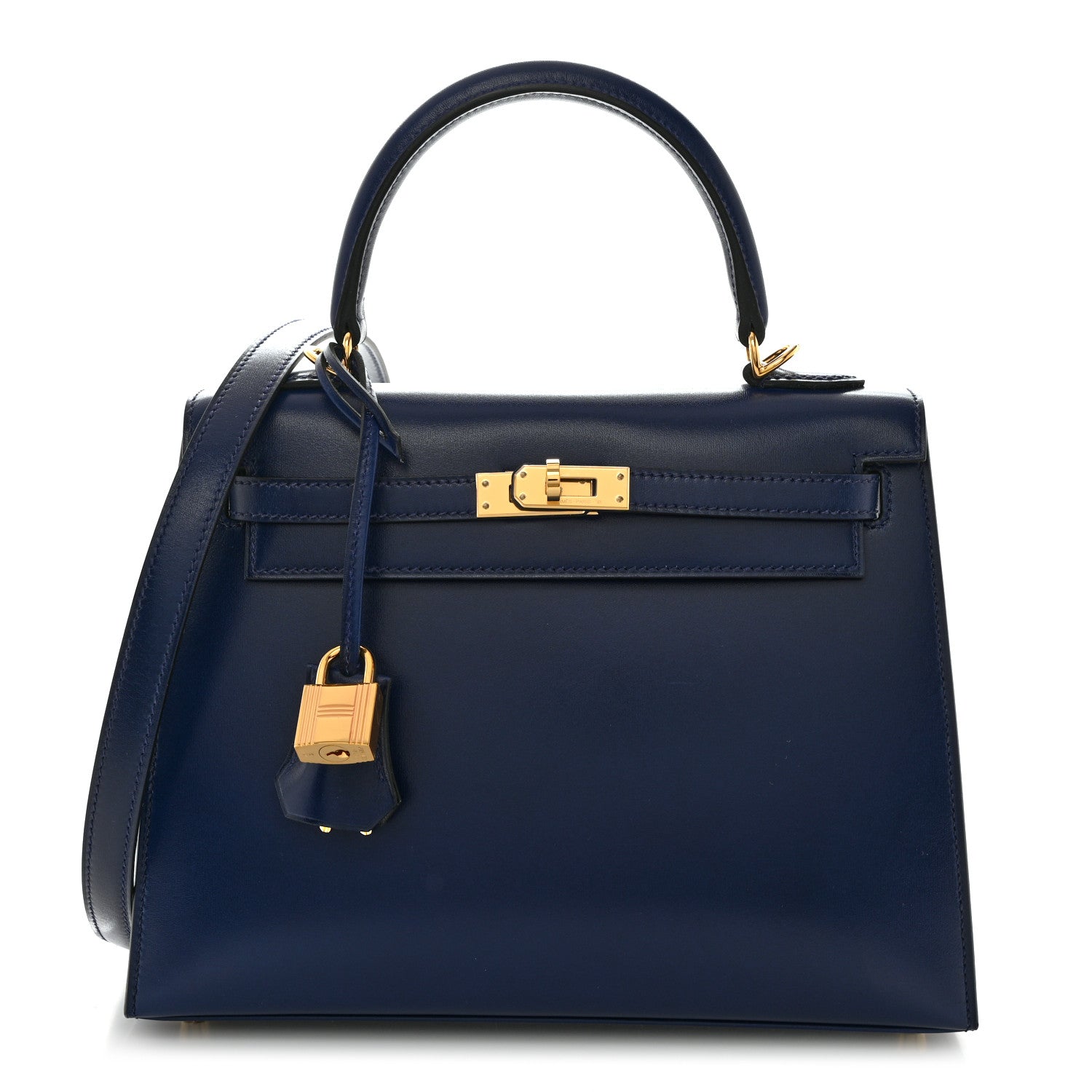 Hermes Box Kelly Sellier 25 Bleu Saphir