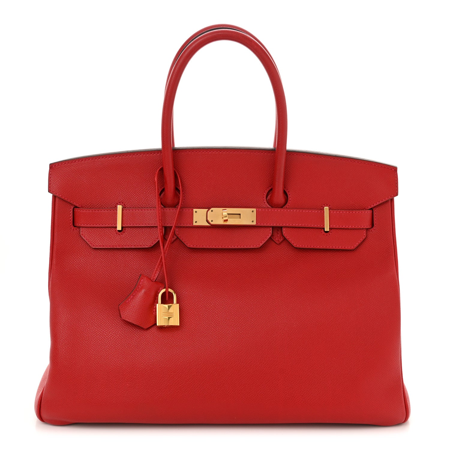 Hermes Epsom Birkin 35 Rouge Casaque