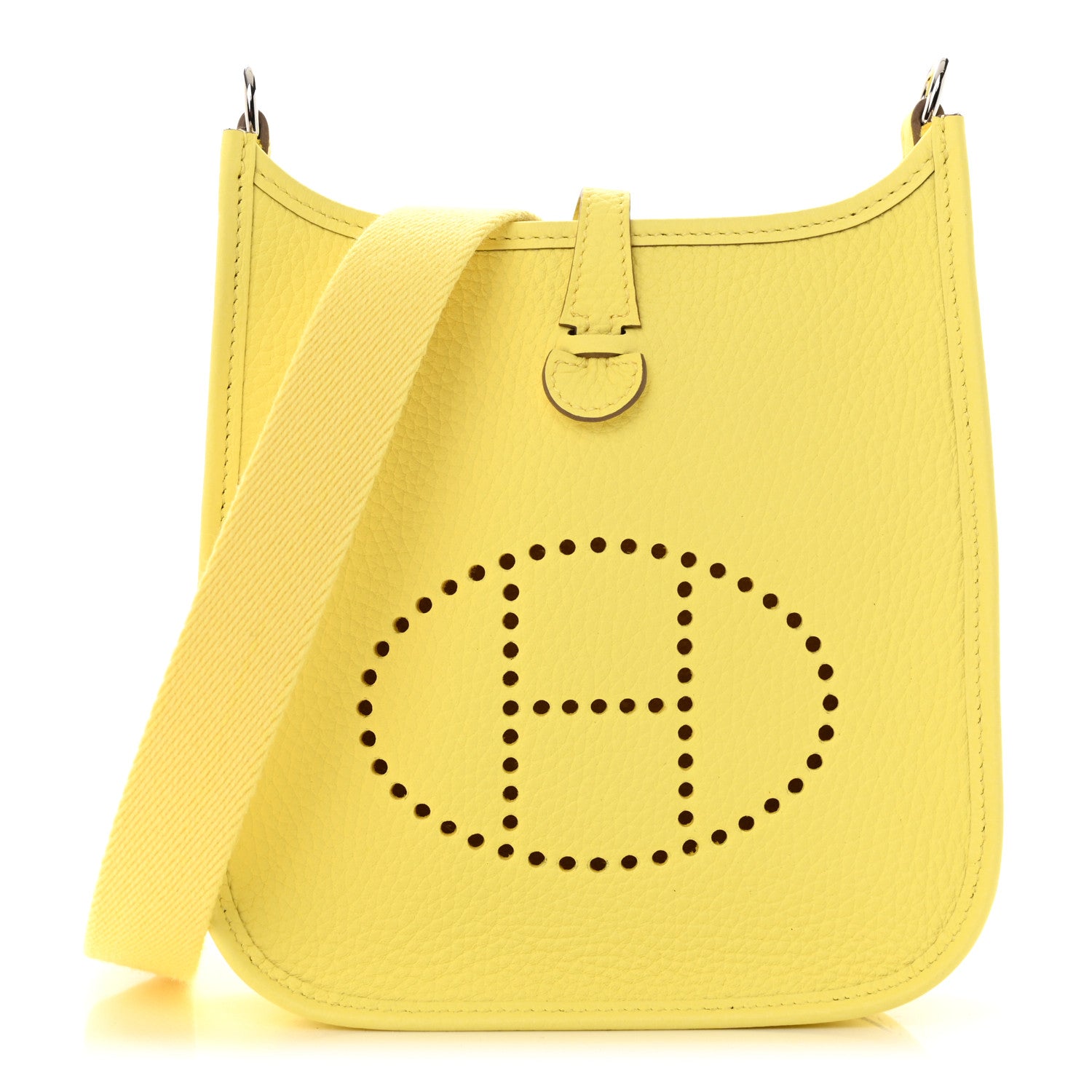 Hermes Taurillon Clemence Evelyne TPM in Limoncello