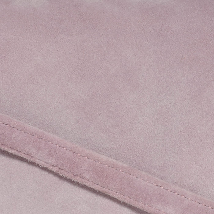 FASHIONPHILE color swatch of Hermes Lilac in Veau Doblis Suede