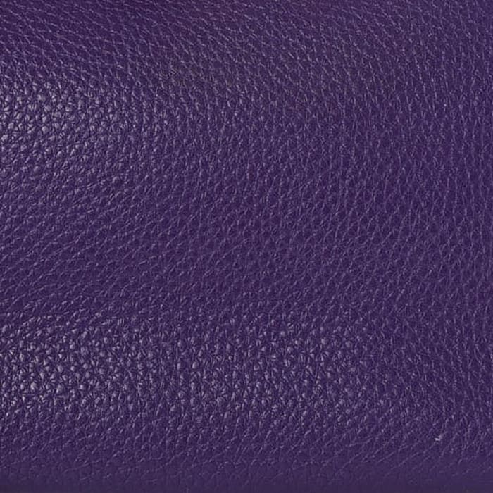this is a close up swatch of hermes iris color on taurillon clemence leather by FASHIONPHILE