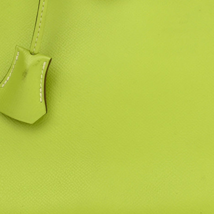 swatch of hermes kiwi epsom leather FASHIONPHILE