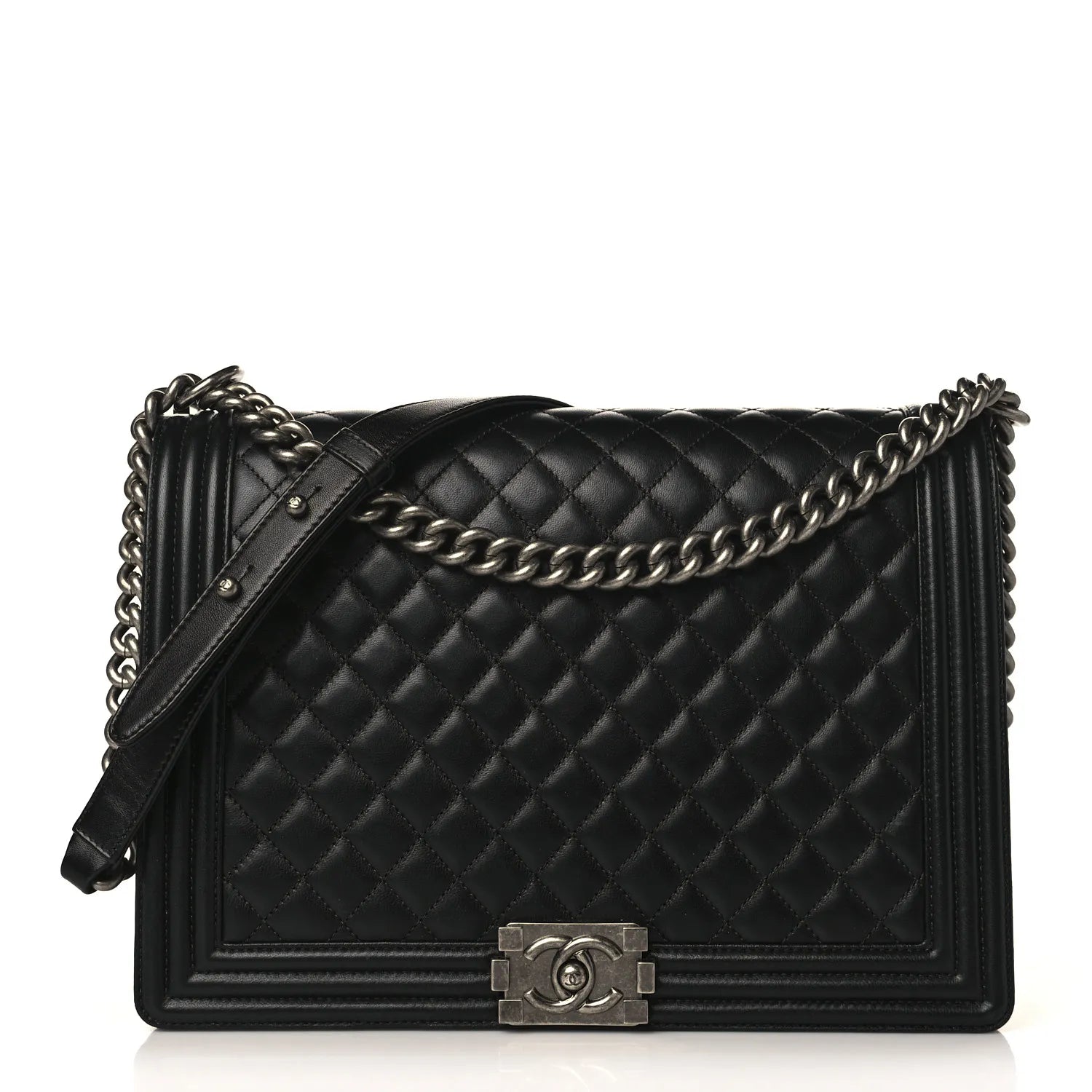 product image of large Chanel boy bag FASHIONPHILE