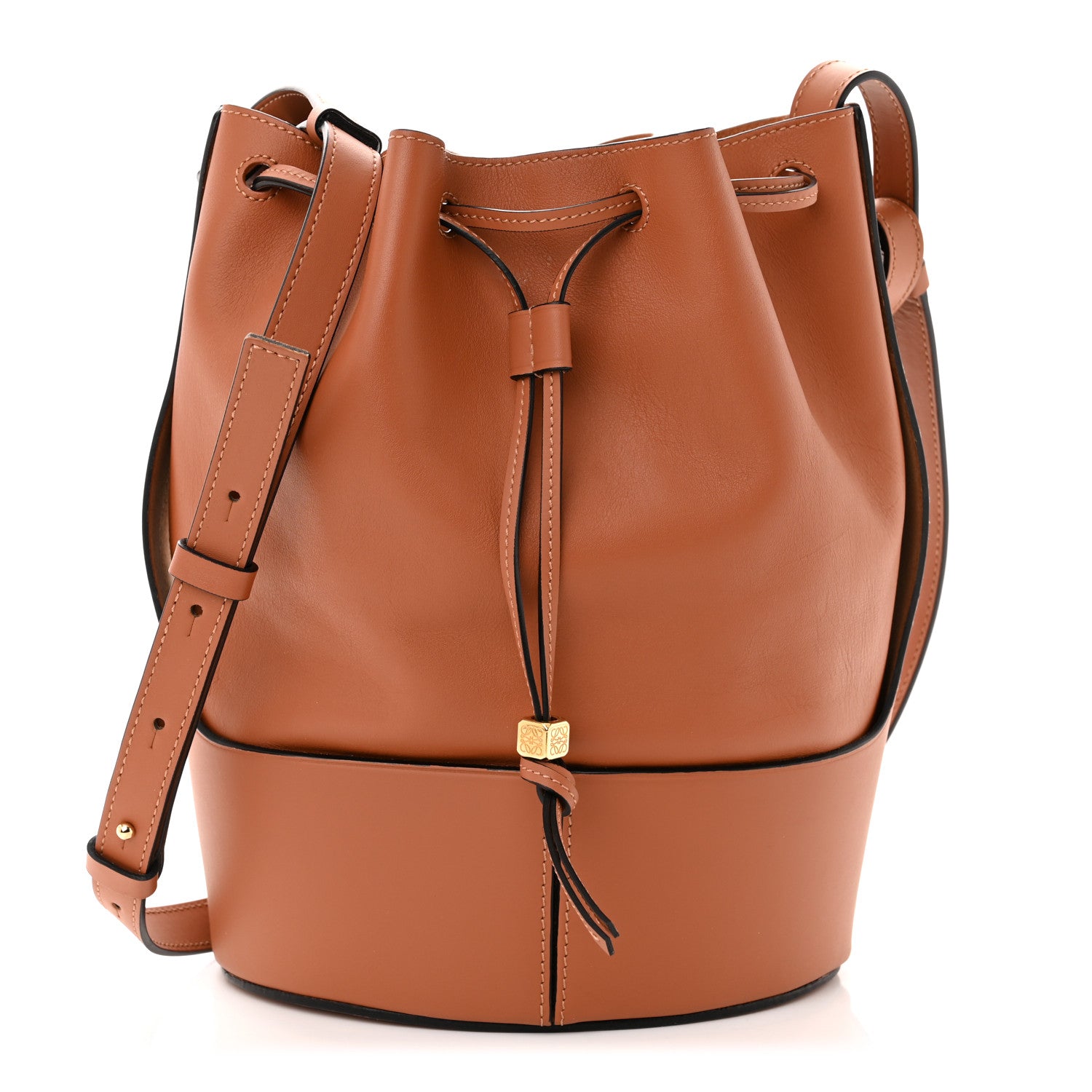 Loewe Calfskin Balloon Bucket Bag Tan