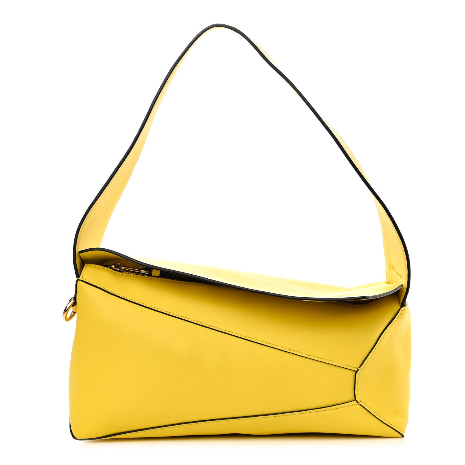 Loewe Calfskin Puzzle Hobo in Lemon