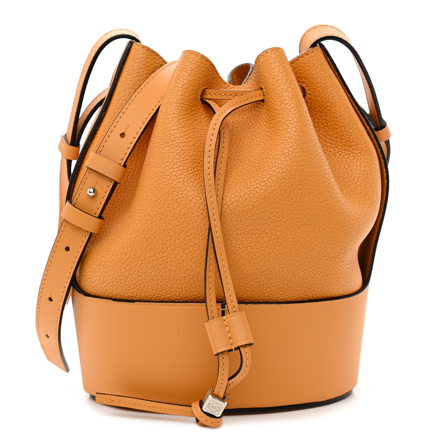 Loewe Calfskin Small Balloon Bucket Bag Saffron Yellow