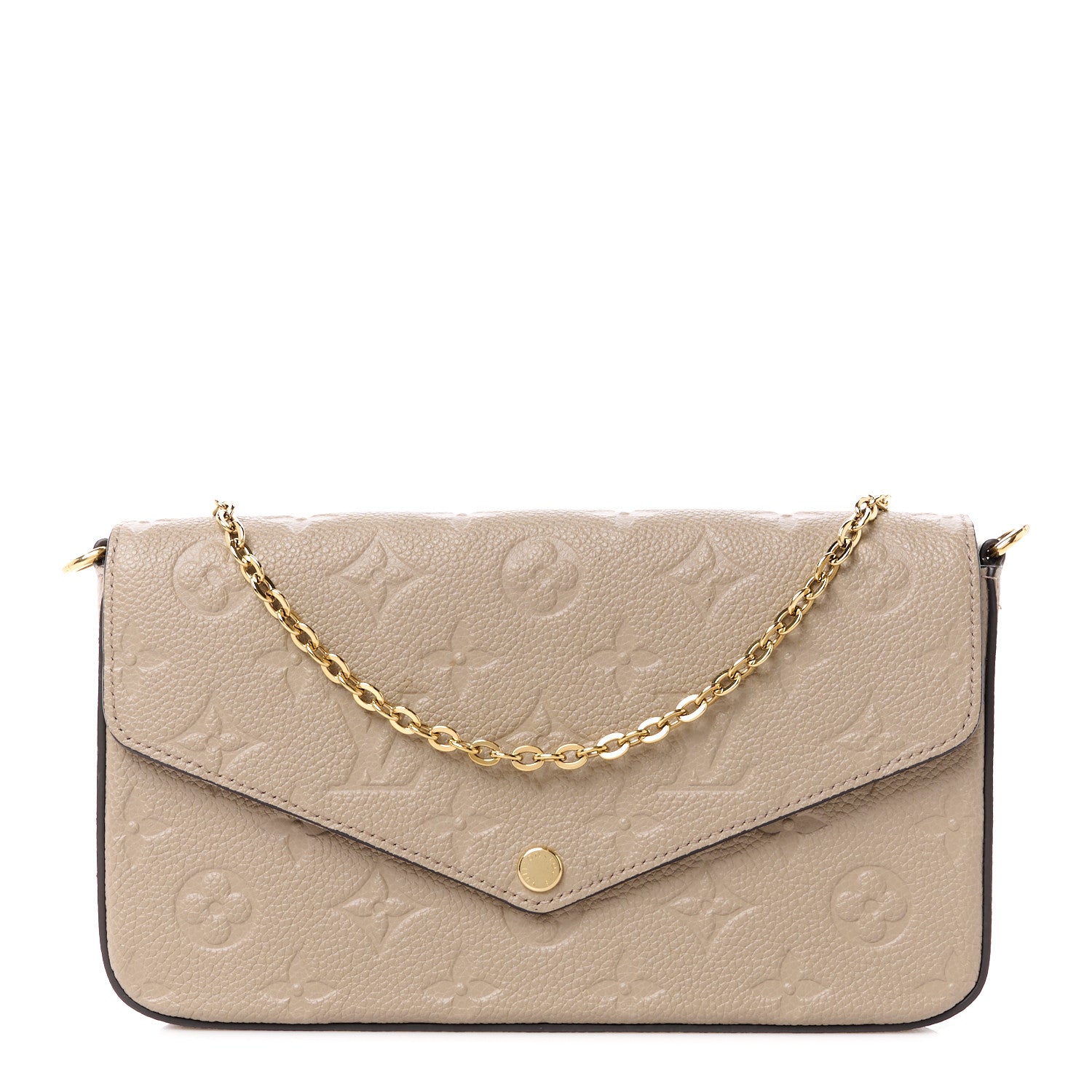 Louis Vuitton Empreinte Pochette Felicie Chain Wallet Tourterelle